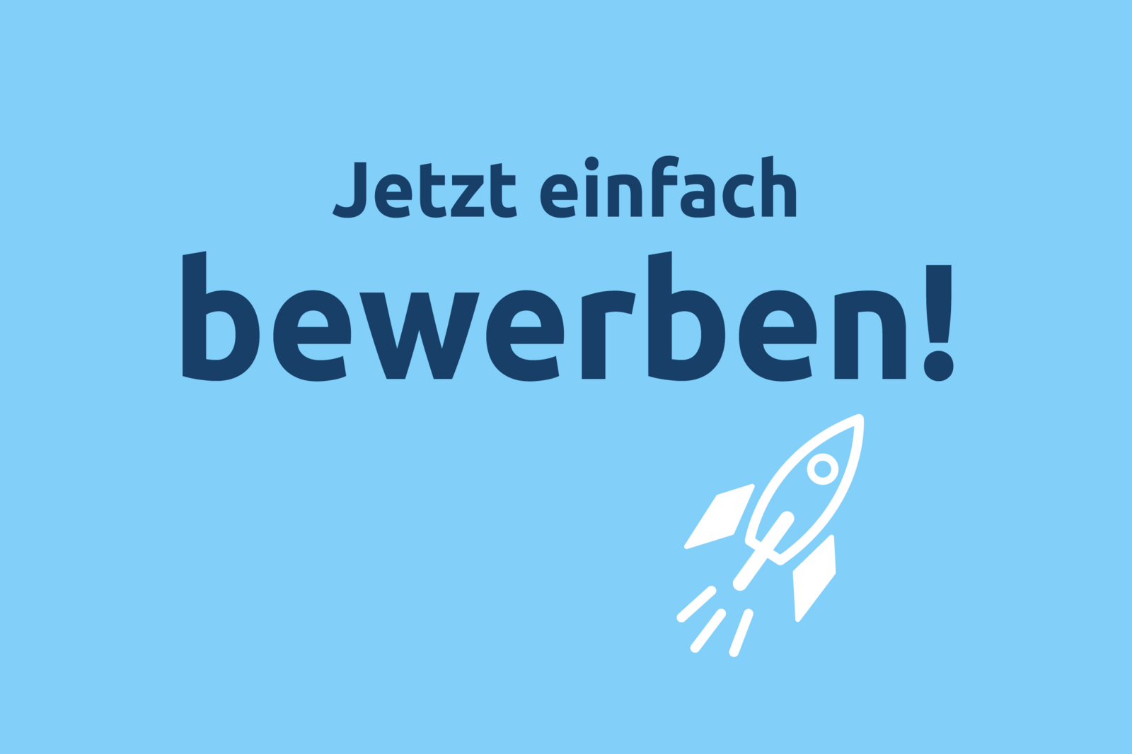 Online bewerben!